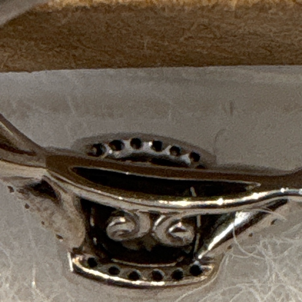SOLD! 1ct TW Diamond 10K White Gold Dbl Sq Halo Twisted Shank Scroll Bskt Zales - Picture 7 of 14